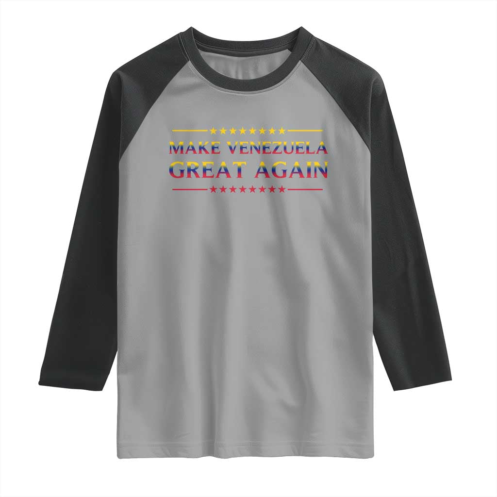 International Venezuela Gifts Raglan Shirt Make Venezuela Great Again TS12 Sport Gray Black Print Your Wear