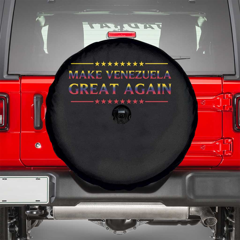 International Venezuela Gifts Spare Tire Cover Make Venezuela Great Again TS12 Black Print Your Wear