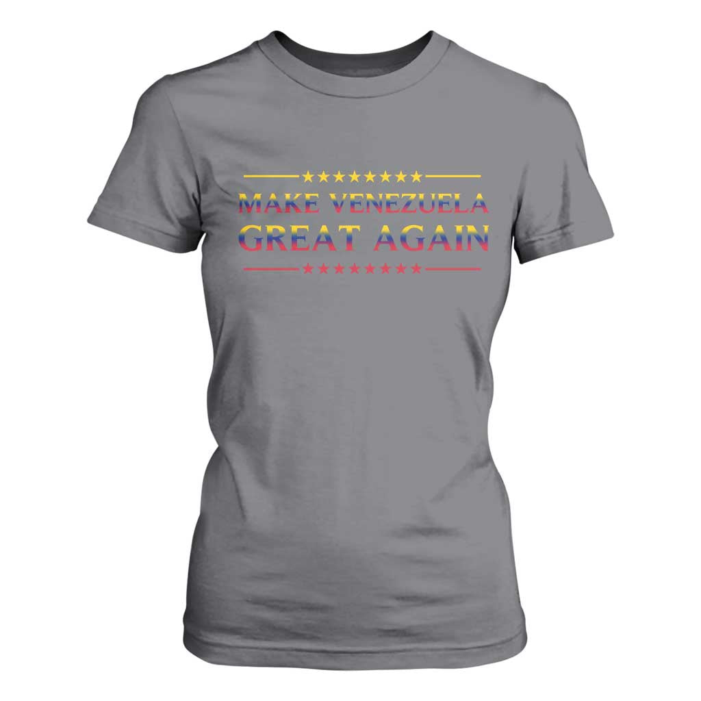 International Venezuela Gifts T Shirt For Women Make Venezuela Great Again TS12 Charcoal Print Your Wear