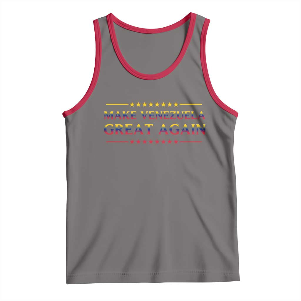 International Venezuela Gifts Tank Top Make Venezuela Great Again TS12 Deep Heather Red Print Your Wear