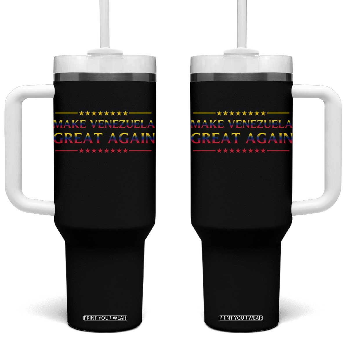 International Venezuela Gifts Tumbler With Handle Make Venezuela Great Again - Print Your Wear