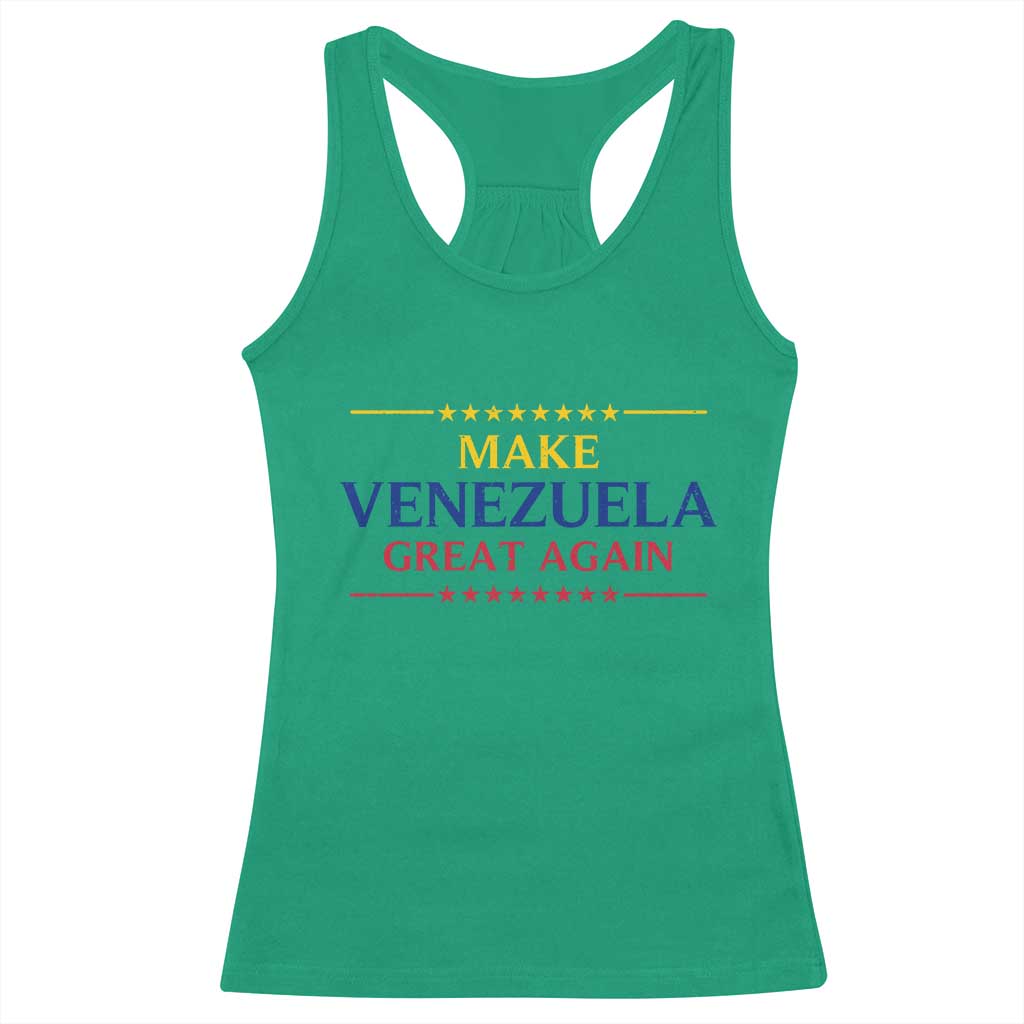 Venezuela Libre Racerback Tank Top Make Venezuela Great Again TS12 Irish Green Print Your Wear