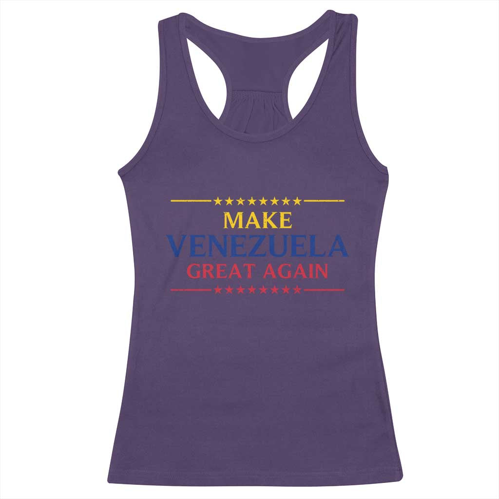 Venezuela Libre Racerback Tank Top Make Venezuela Great Again TS12 Purple Print Your Wear