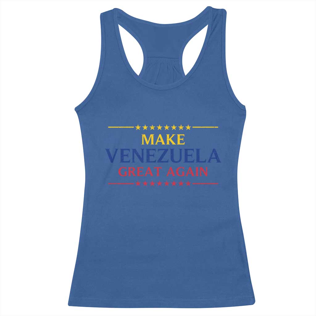 Venezuela Libre Racerback Tank Top Make Venezuela Great Again TS12 Royal Blue Print Your Wear