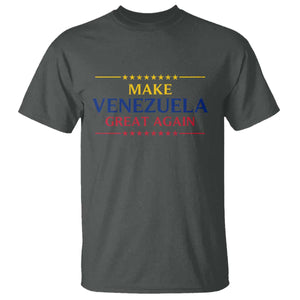 Venezuela Libre T Shirt Make Venezuela Great Again TS12 Dark Heather Print Your Wear