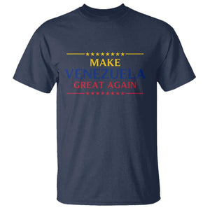 Venezuela Libre T Shirt Make Venezuela Great Again TS12 Navy Print Your Wear