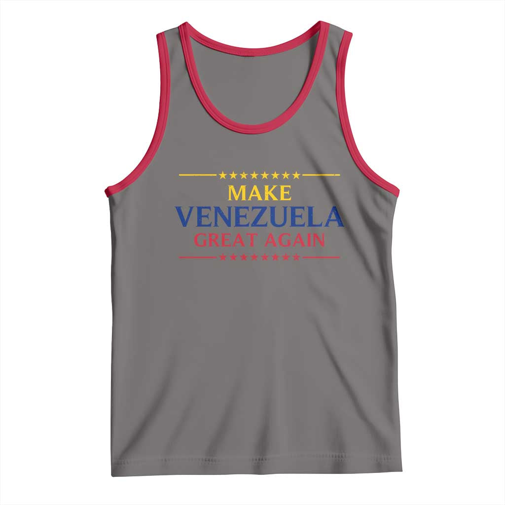 Venezuela Libre Tank Top Make Venezuela Great Again TS12 Deep Heather Red Print Your Wear