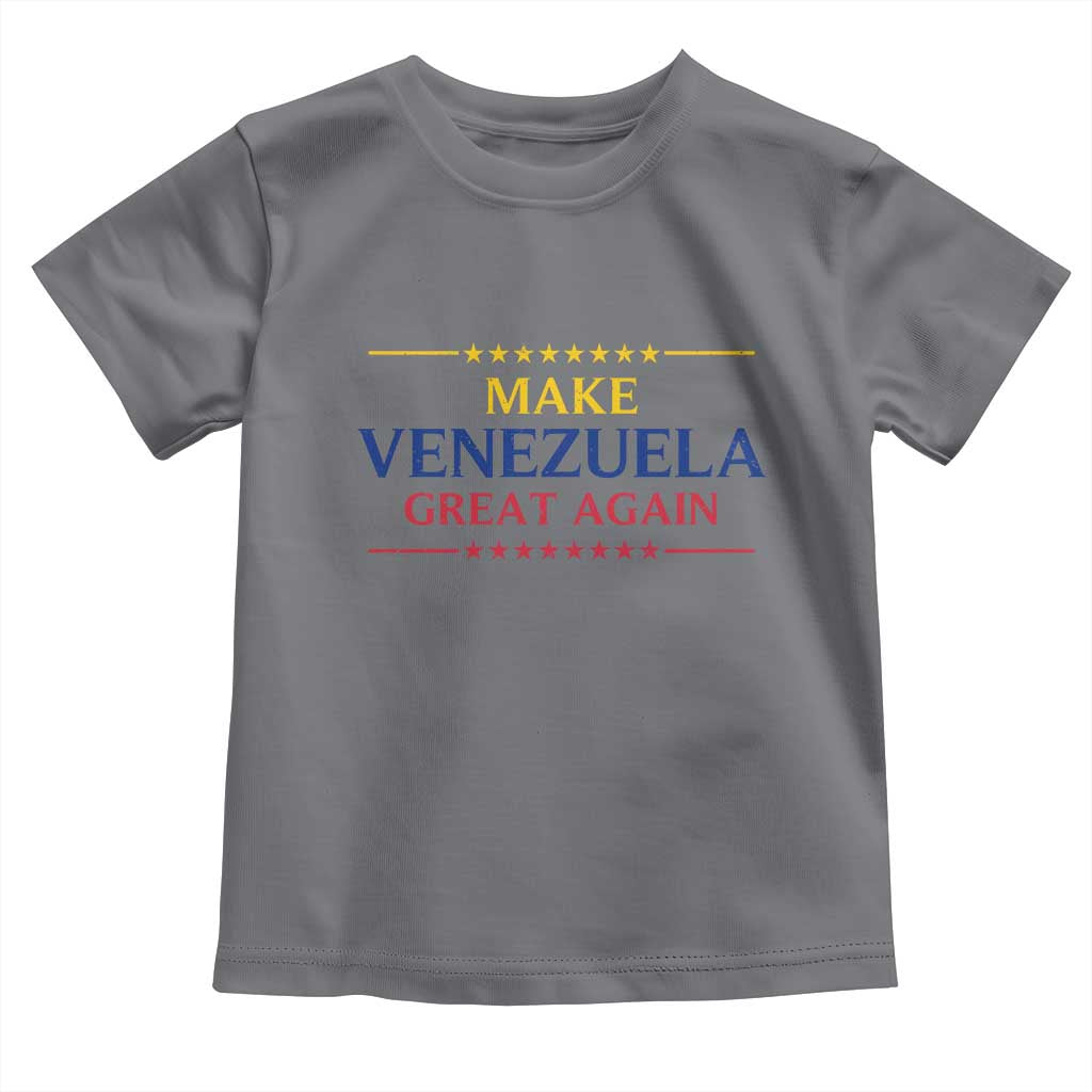 Venezuela Libre Toddler T Shirt Make Venezuela Great Again TS12 Charcoal Print Your Wear