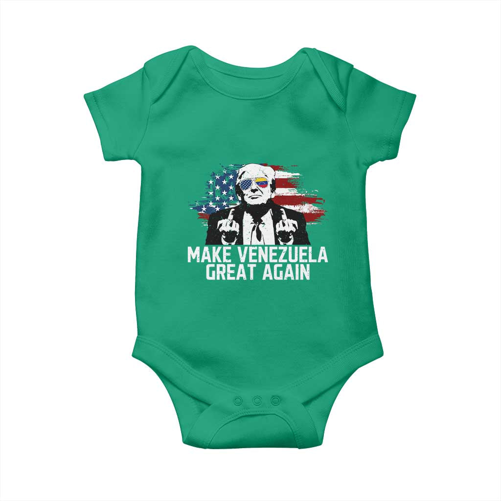 MVGA Make Venezuela Great Again Baby Onesie Funny Political Gift TS12 Irish Green Print Your Wear