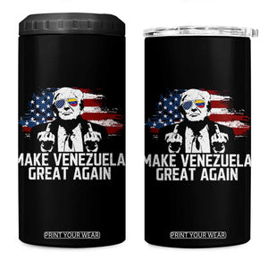 MVGA Make Venezuela Great Again 4 in 1 Can Cooler Tumbler Funny Political Gift TS12 One Size: 16 oz Black Print Your Wear