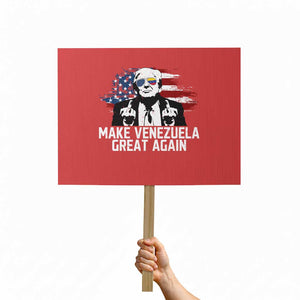 MVGA Make Venezuela Great Again Protest Sign Funny Political Gift TS12 Horizontal 18" × 24" Red Print Your Wear