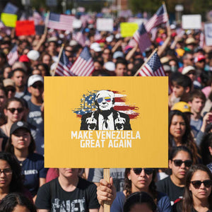 MVGA Make Venezuela Great Again Protest Sign Funny Political Gift TS12 Horizontal 18" × 24" Yellow Print Your Wear