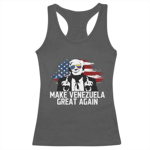 MVGA Make Venezuela Great Again Racerback Tank Top Funny Political Gift TS12 Dark Heather Print Your Wear