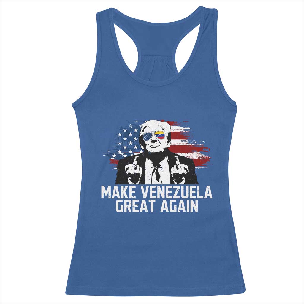 MVGA Make Venezuela Great Again Racerback Tank Top Funny Political Gift TS12 Royal Blue Print Your Wear
