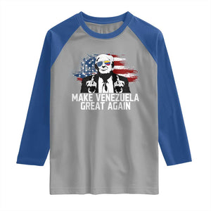 MVGA Make Venezuela Great Again Raglan Shirt Funny Political Gift TS12 Sport Gray Royal Print Your Wear