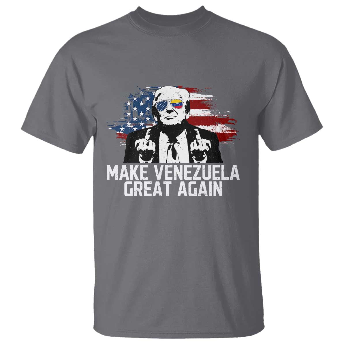 MVGA Make Venezuela Great Again T Shirt Funny Political Gift TS12 Charcoal Print Your Wear