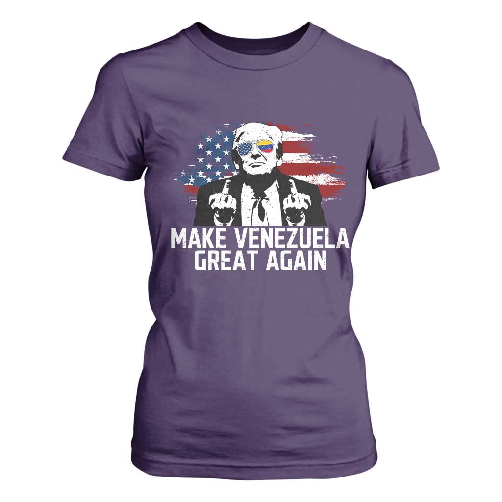 MVGA Make Venezuela Great Again T Shirt For Women Funny Political Gift TS12 Purple Print Your Wear