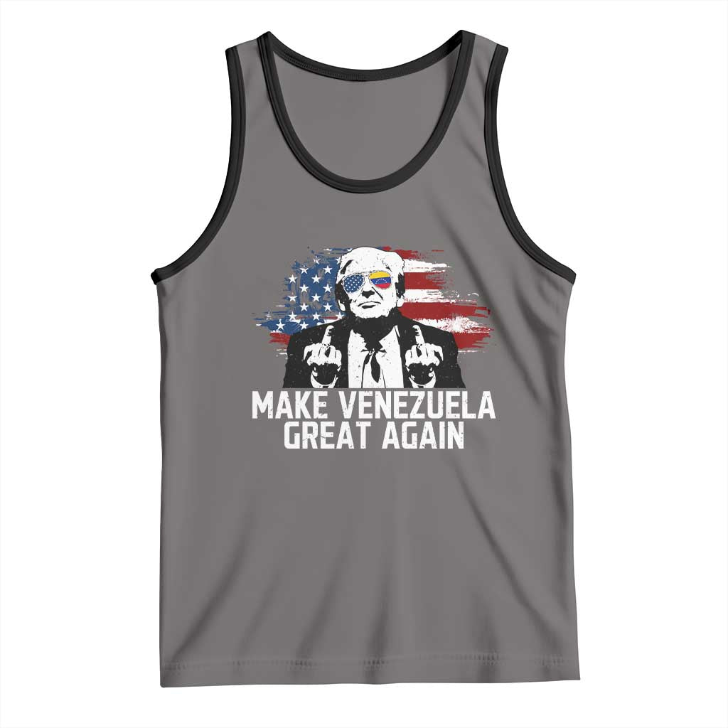 MVGA Make Venezuela Great Again Tank Top Funny Political Gift TS12 Deep Heather Black Print Your Wear