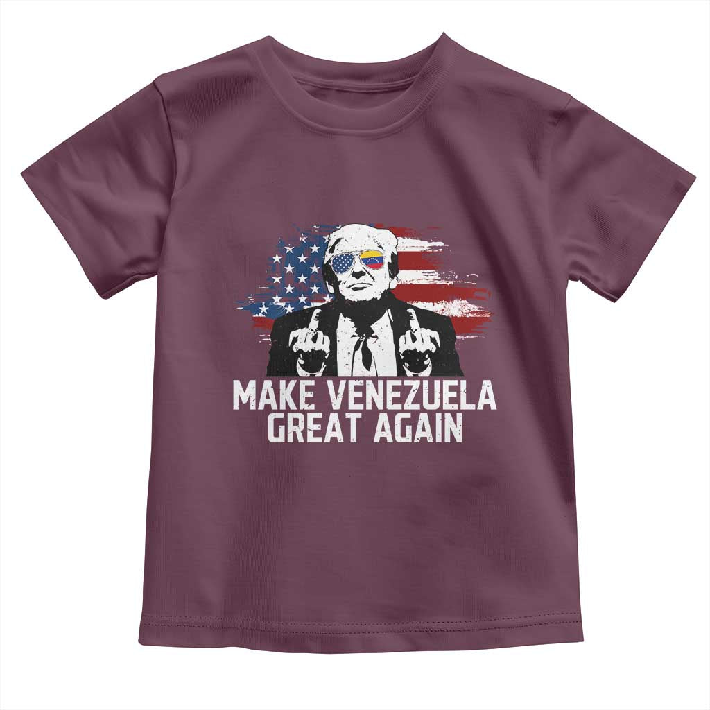 MVGA Make Venezuela Great Again Toddler T Shirt Funny Political Gift TS12 Maroon Print Your Wear
