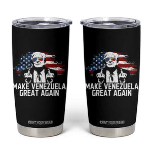 MVGA Make Venezuela Great Again Tumbler Cup Funny Political Gift TS12 Black Print Your Wear