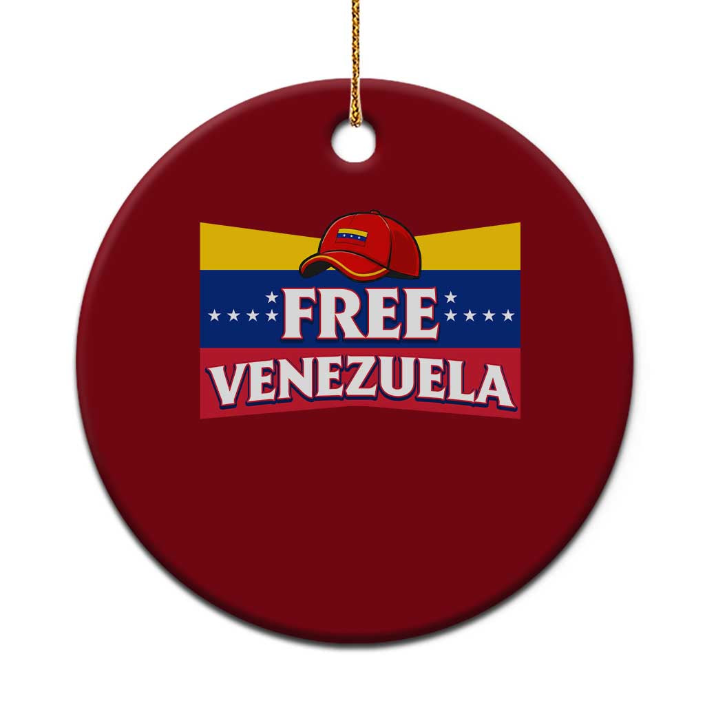 Free Venezuela Flag Patriotic Ceramic Ornament Venezuela Pride TS12 1pc Red Print Your Wear