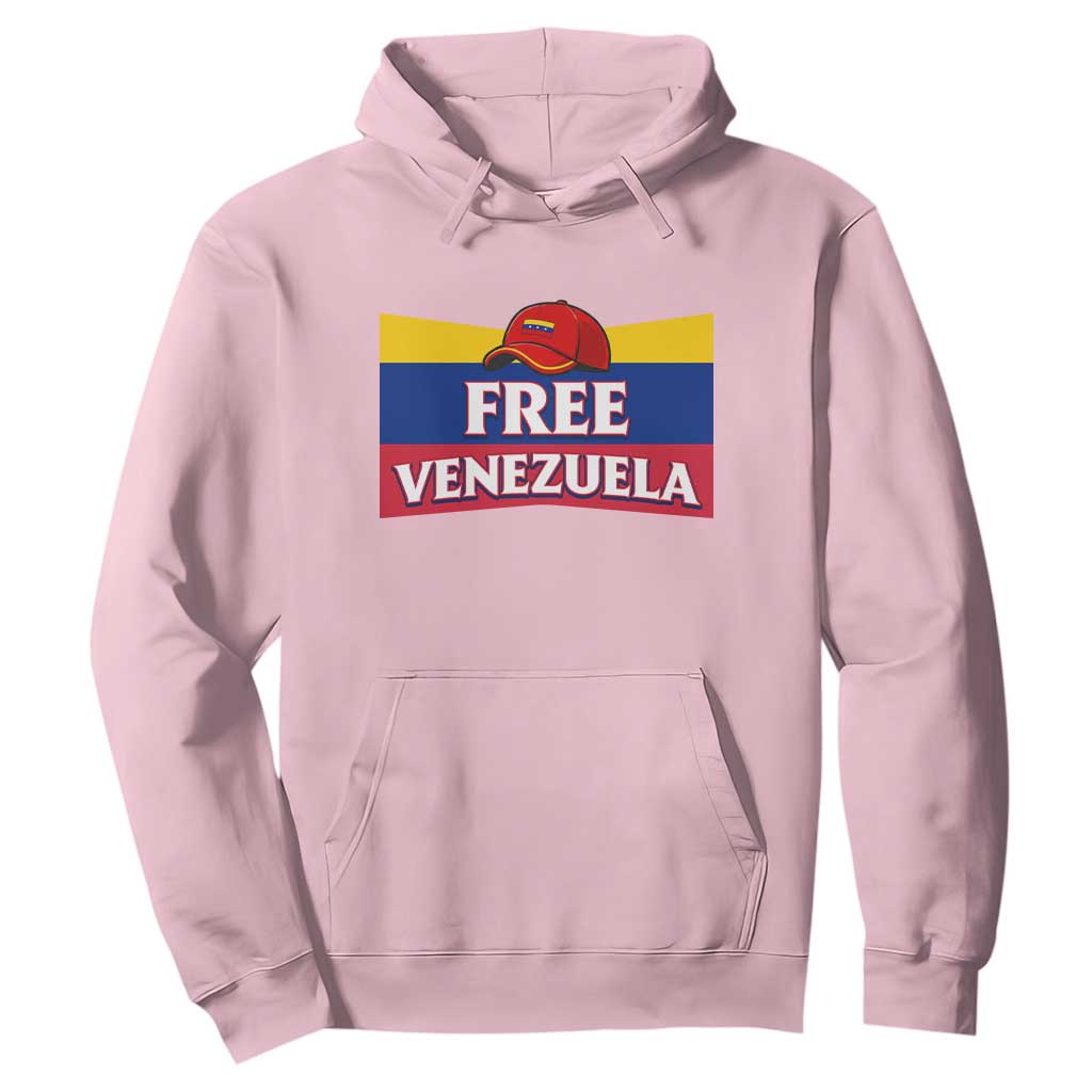 Free Venezuela Flag Patriotic Hoodie Venezuela Pride TS12 Light Pink Print Your Wear