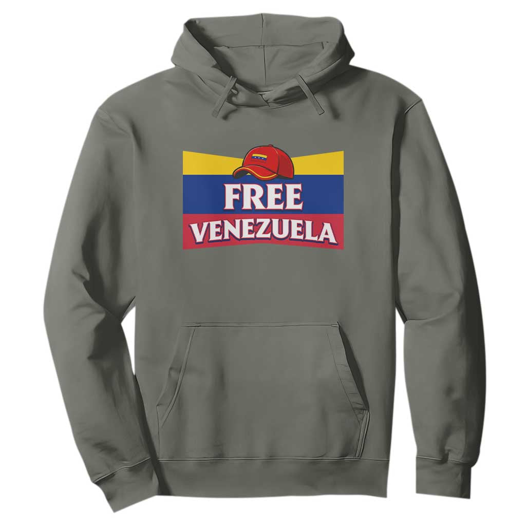 Free Venezuela Flag Patriotic Hoodie Venezuela Pride TS12 Military Green Print Your Wear