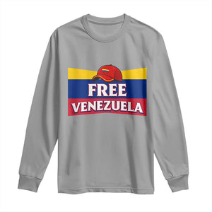 Free Venezuela Flag Patriotic Long Sleeve Shirt Venezuela Pride TS12 Sport Gray Print Your Wear