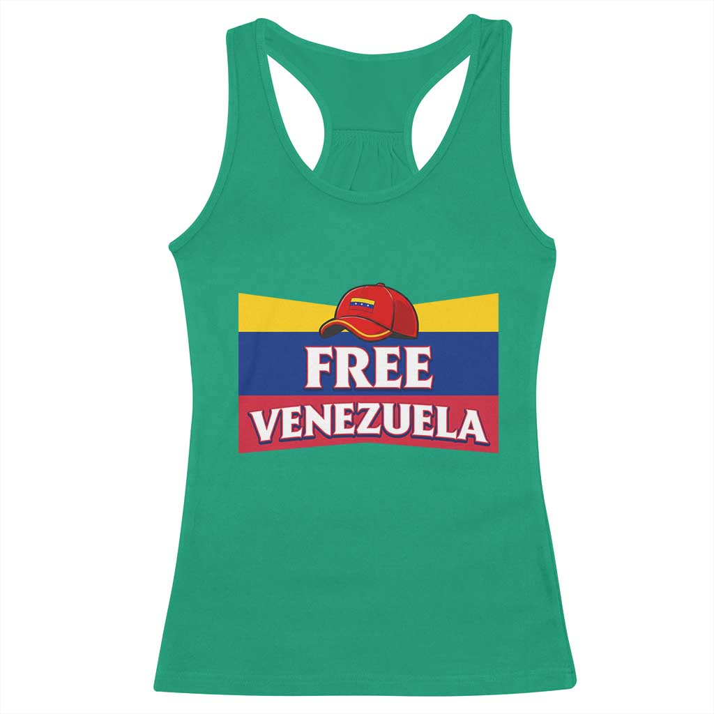 Free Venezuela Flag Patriotic Racerback Tank Top Venezuela Pride TS12 Irish Green Print Your Wear