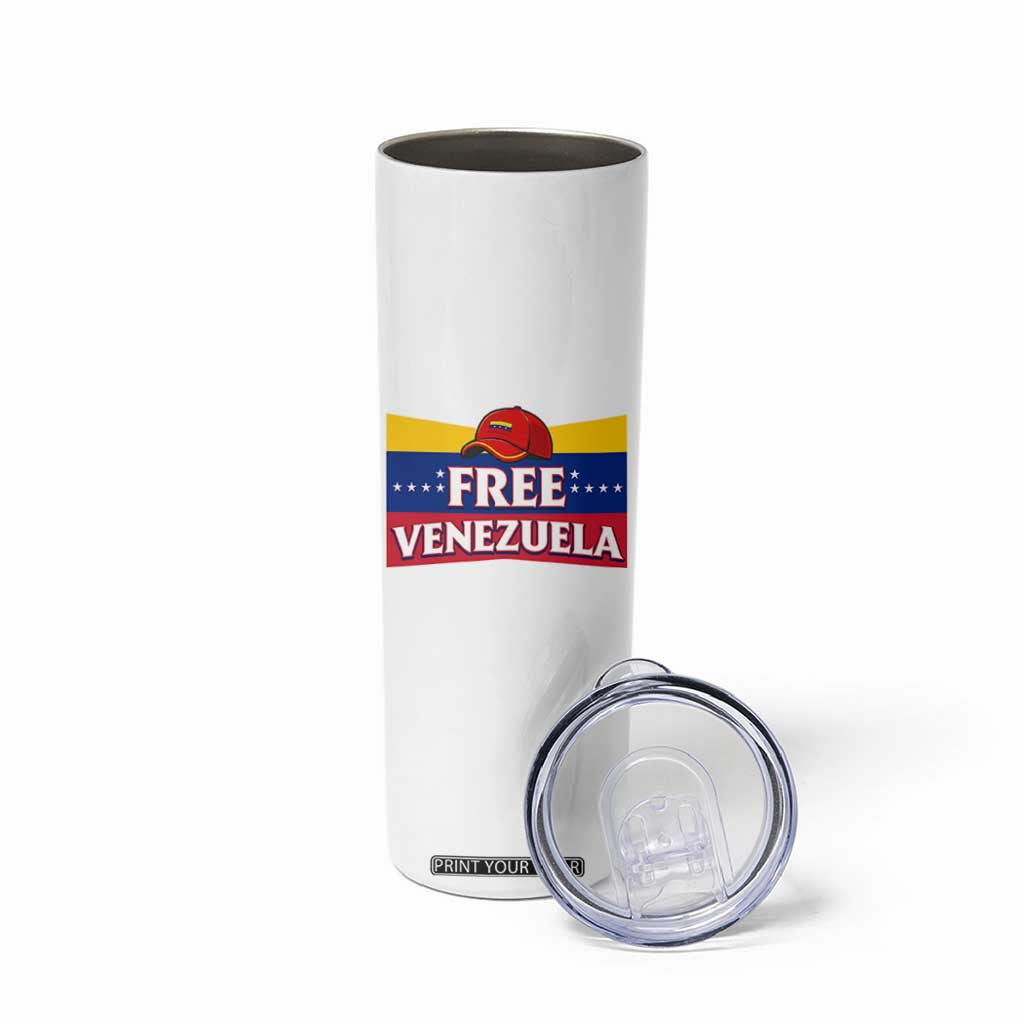 Free Venezuela Flag Patriotic Skinny Tumbler Venezuela Pride TS12 Print Your Wear