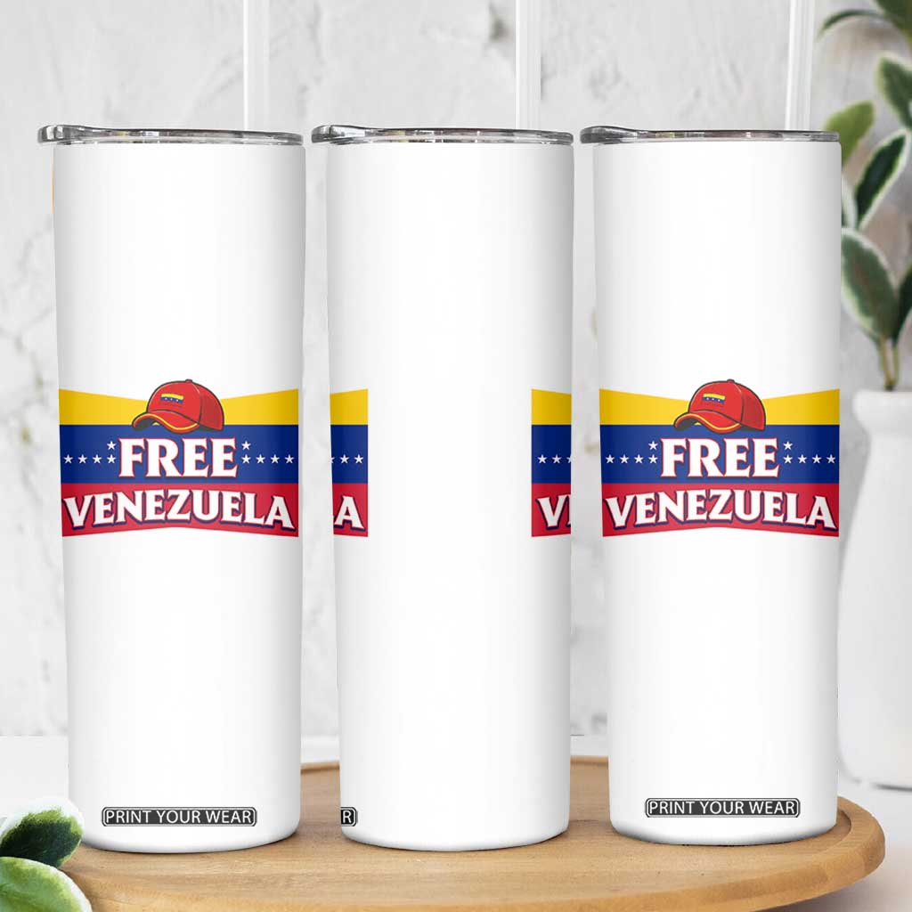 Free Venezuela Flag Patriotic Skinny Tumbler Venezuela Pride TS12 Print Your Wear