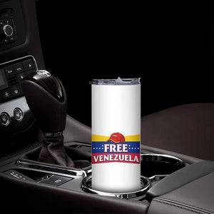 Free Venezuela Flag Patriotic Skinny Tumbler Venezuela Pride TS12 Print Your Wear