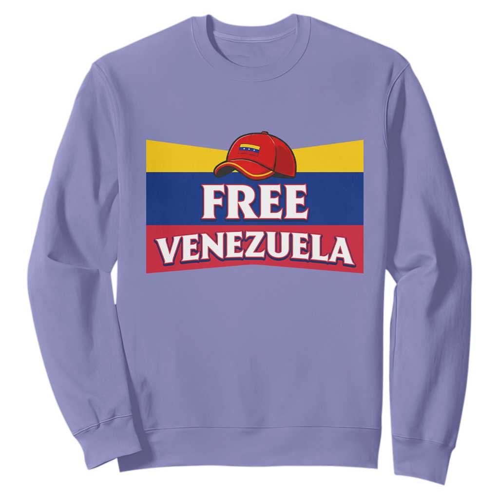 Free Venezuela Flag Patriotic Sweatshirt Venezuela Pride TS12 Violet Print Your Wear