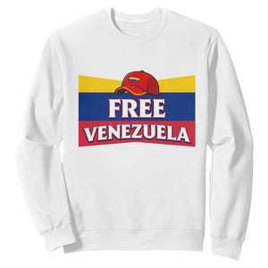 Free Venezuela Flag Patriotic Sweatshirt Venezuela Pride TS12 White Print Your Wear