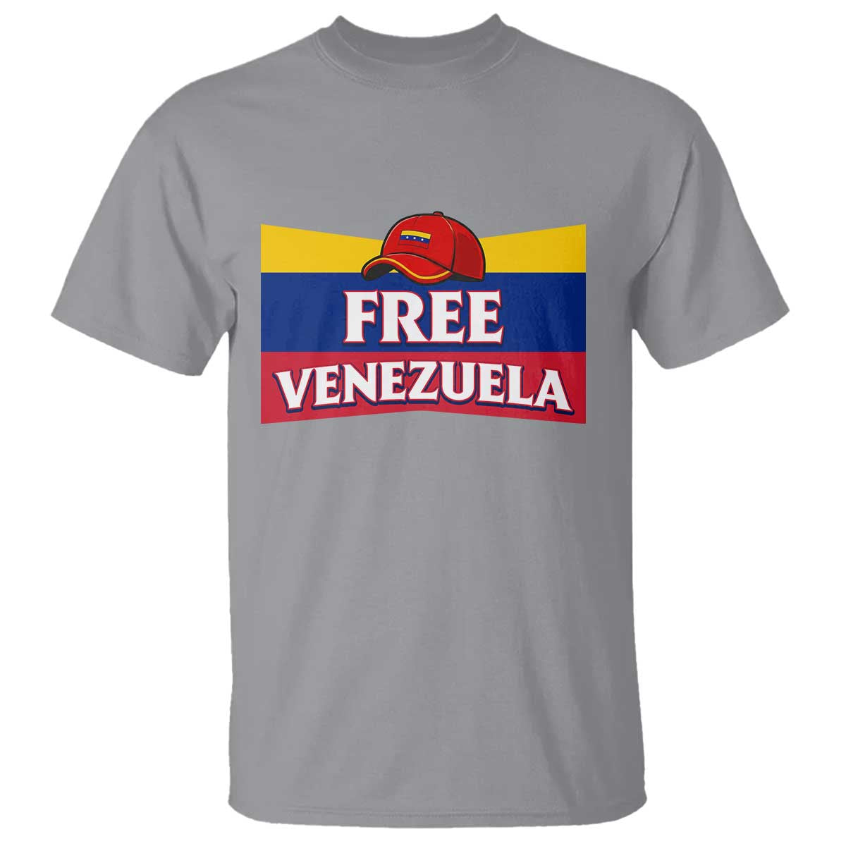Free Venezuela Flag Patriotic T Shirt Venezuela Pride TS12 Sport Gray Print Your Wear