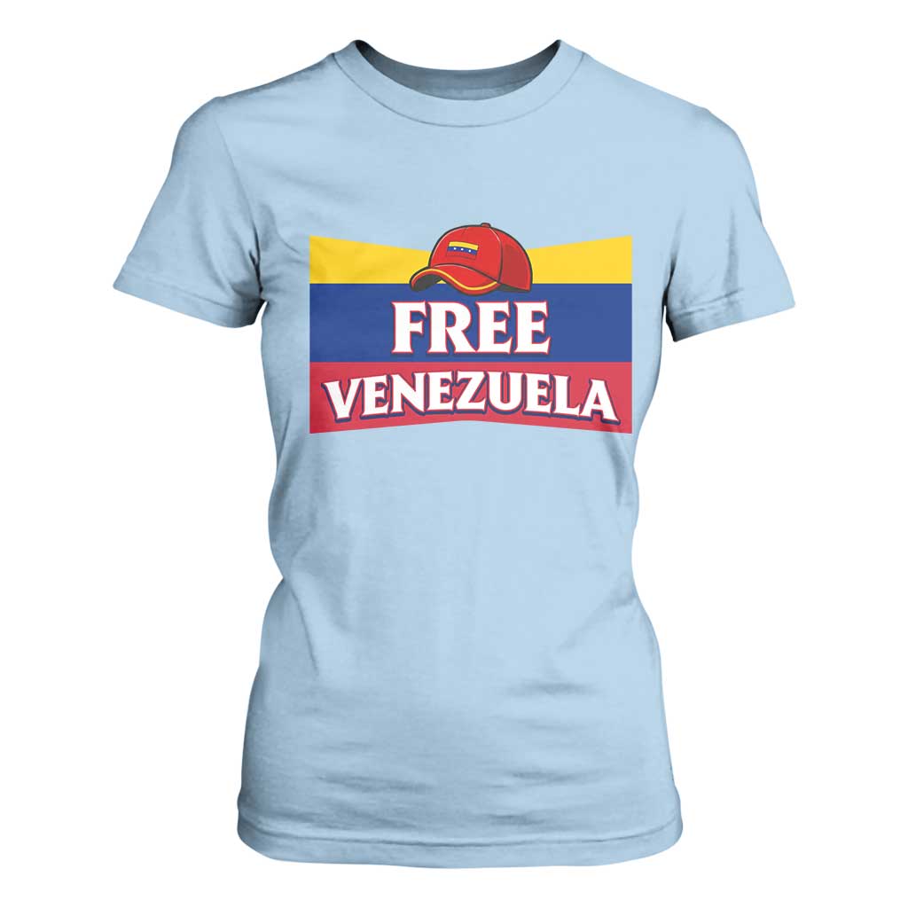 Free Venezuela Flag Patriotic T Shirt For Women Venezuela Pride TS12 Light Blue Print Your Wear