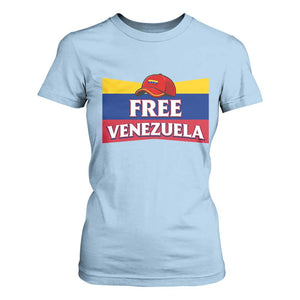 Free Venezuela Flag Patriotic T Shirt For Women Venezuela Pride TS12 Light Blue Print Your Wear