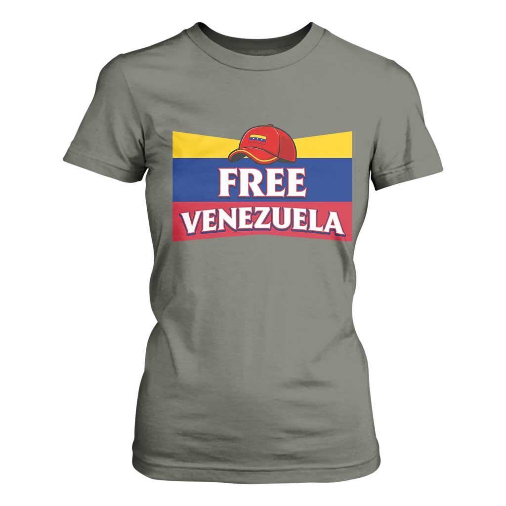 Free Venezuela Flag Patriotic T Shirt For Women Venezuela Pride TS12 Military Green Print Your Wear