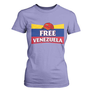 Free Venezuela Flag Patriotic T Shirt For Women Venezuela Pride TS12 Violet Print Your Wear