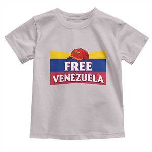 Free Venezuela Flag Patriotic Toddler T Shirt Venezuela Pride TS12 Ice Gray Print Your Wear