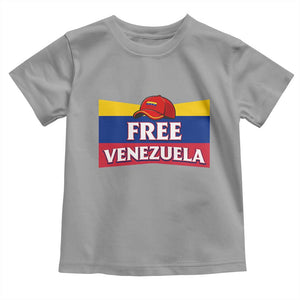 Free Venezuela Flag Patriotic Toddler T Shirt Venezuela Pride TS12 Sport Gray Print Your Wear