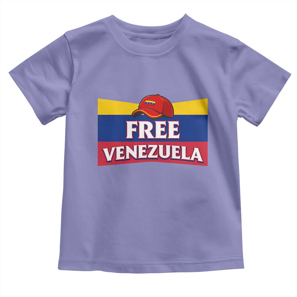 Free Venezuela Flag Patriotic Toddler T Shirt Venezuela Pride TS12 Violet Print Your Wear