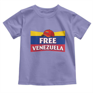 Free Venezuela Flag Patriotic Toddler T Shirt Venezuela Pride TS12 Violet Print Your Wear
