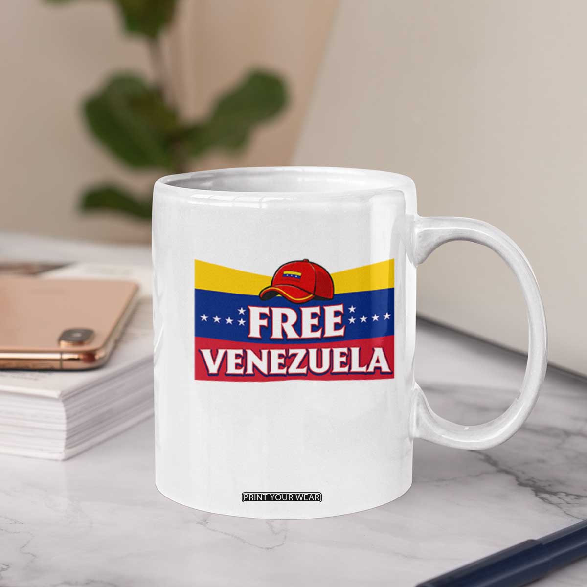 Free Venezuela Flag Patriotic Coffee Mug Venezuela Pride TS12 Print Your Wear