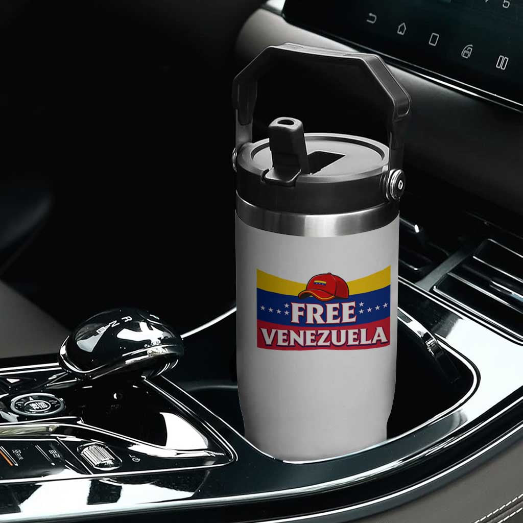 Free Venezuela Flag Patriotic Flip Straw Tumbler Venezuela Pride TS12 Print Your Wear