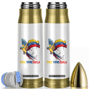 American Venezuela Support Freedom Bullet Tumbler Venezuelan Free TS12 White Print Your Wear