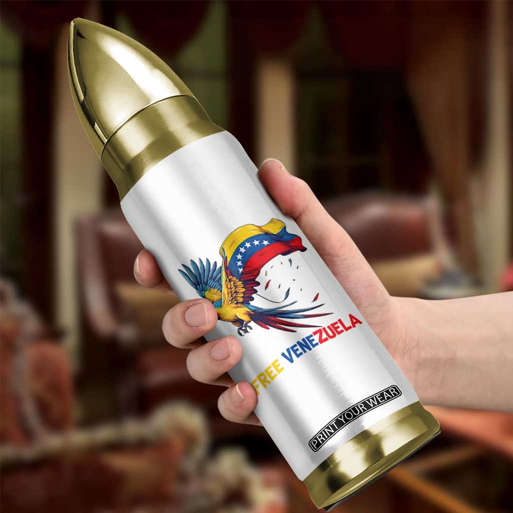 American Venezuela Support Freedom Bullet Tumbler Venezuelan Free TS12 Print Your Wear