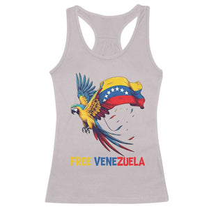 American Venezuela Support Freedom Racerback Tank Top Venezuelan Free TS12 Ice Gray Print Your Wear