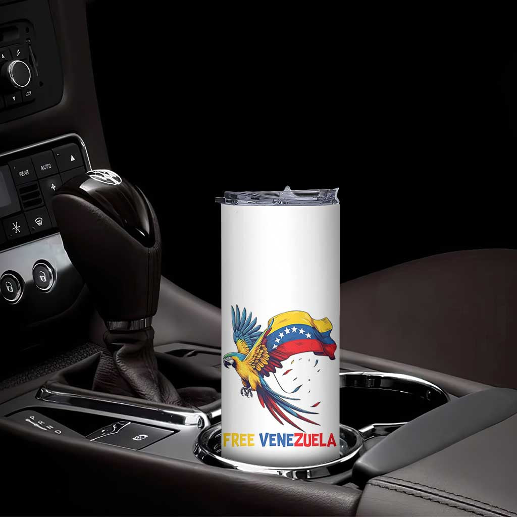 American Venezuela Support Freedom Skinny Tumbler Venezuelan Free TS12 Print Your Wear