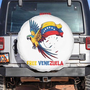 American Venezuela Support Freedom Spare Tire Cover Venezuelan Free TS12 No hole White Print Your Wear